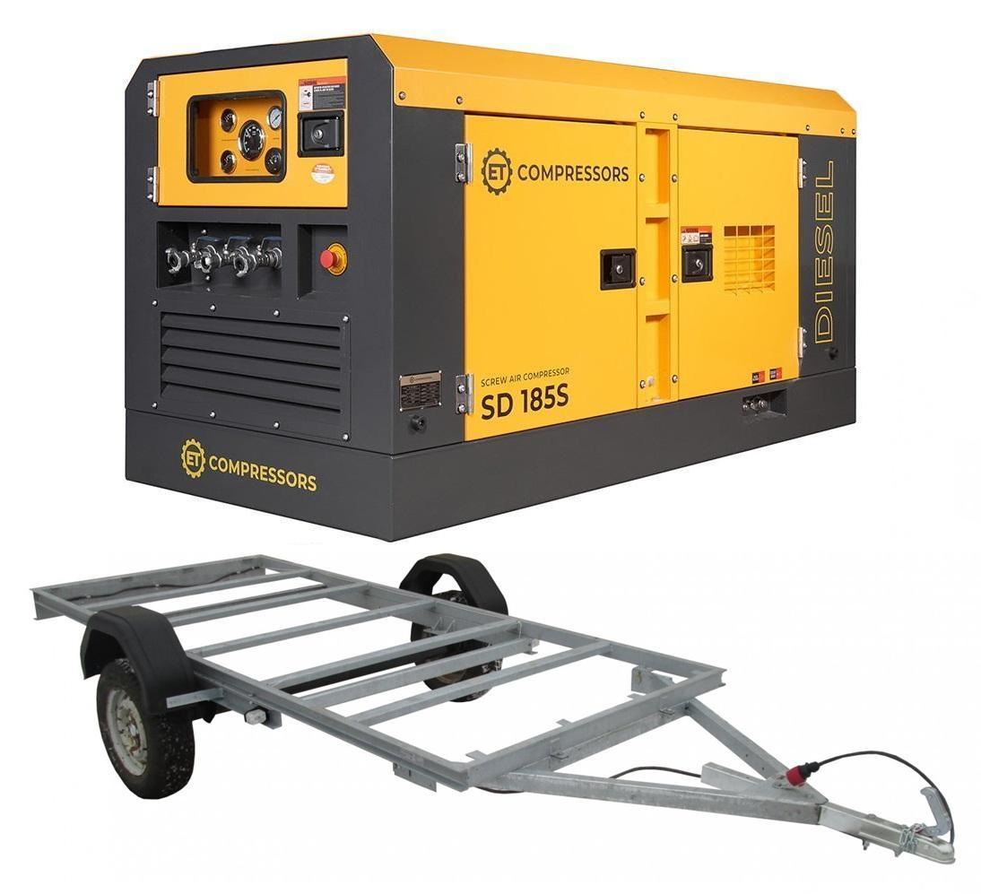 ET SD 185S-7 на прицепе